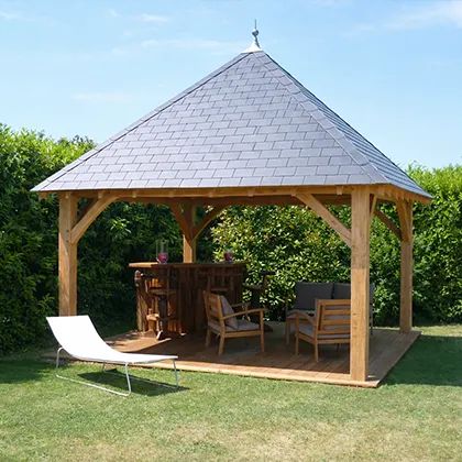 Préaux, carports et pergolas en bois